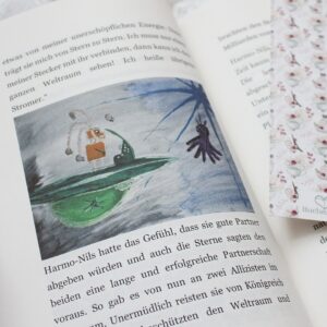 Buchseite aus Die Beschützer des Weltraums